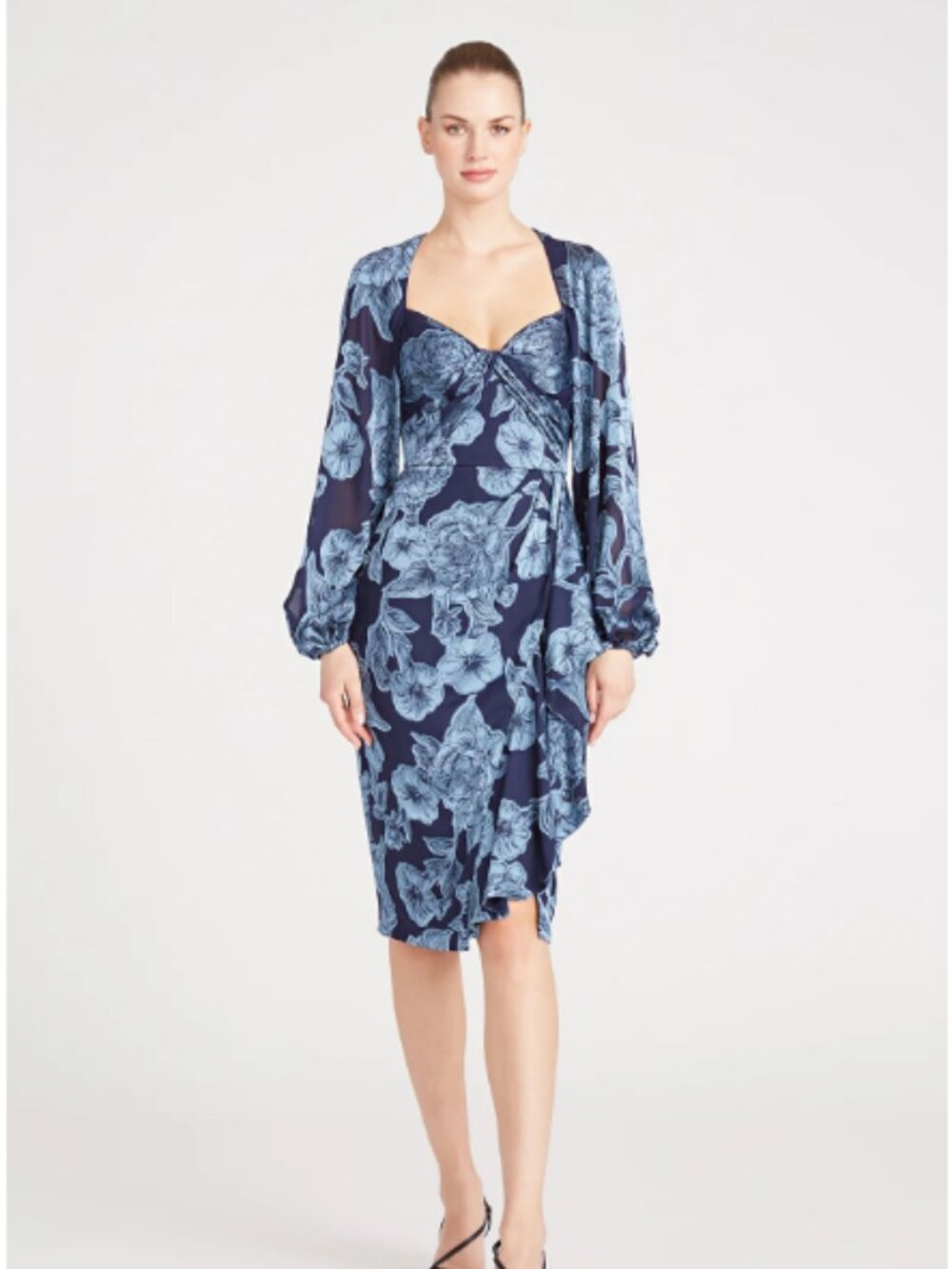 Joslyn Bishop Sleeve Midi Dress